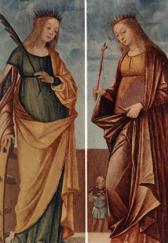 CARPACCIO, Vittore St Catherine of Alexandria and St Veneranda dfg France oil painting art